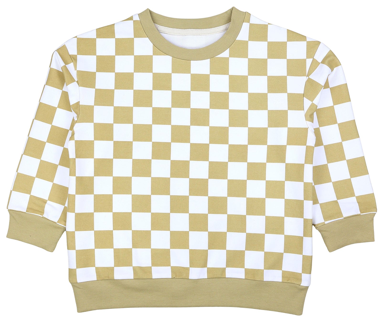 456-Sweatshirt kariert aus Bio-Baumwolle-Hauptbild