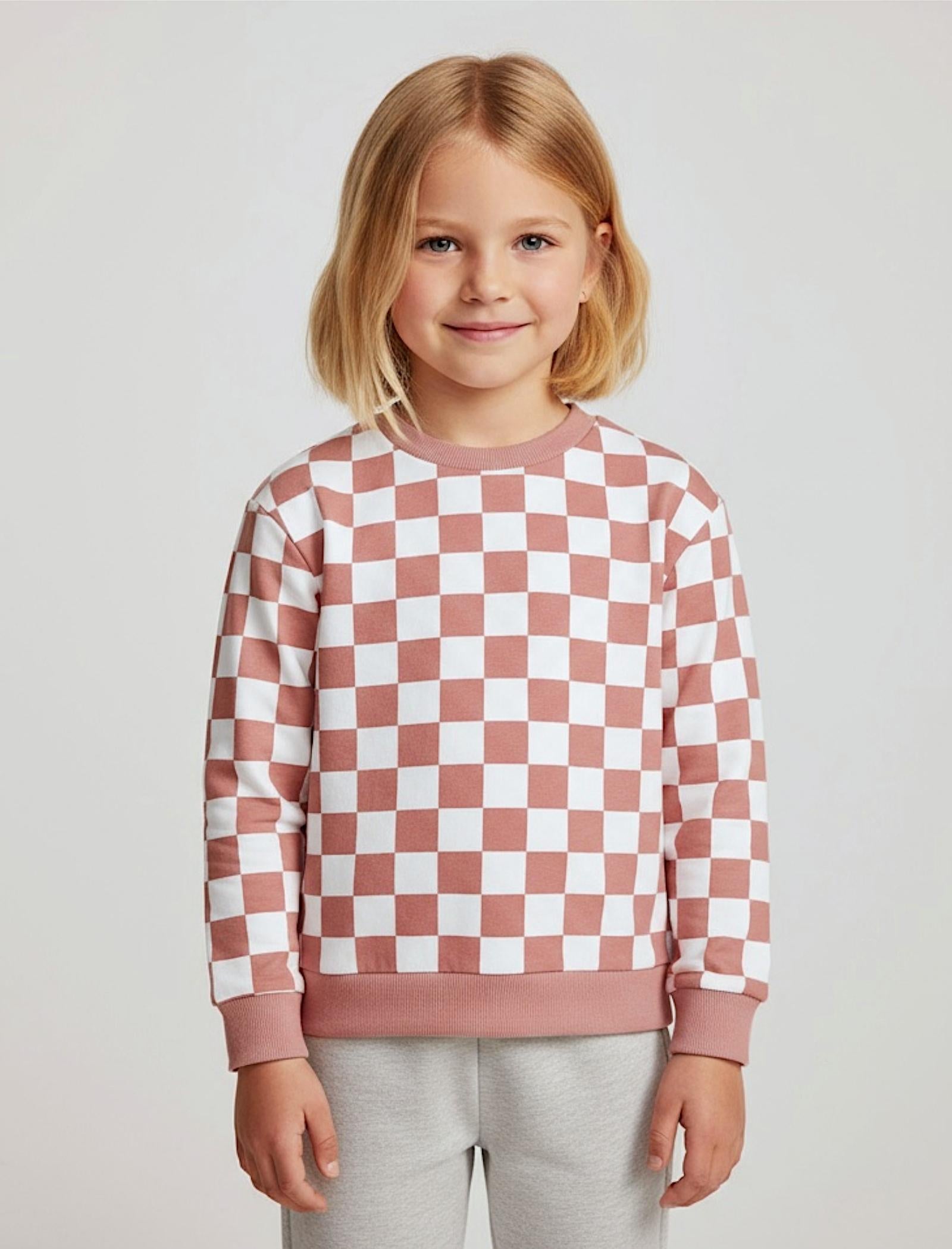 456-Sweatshirt kariert aus Bio-Baumwolle-Bild2