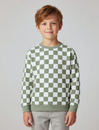 456-Sweatshirt kariert aus Bio-Baumwolle-Bild2