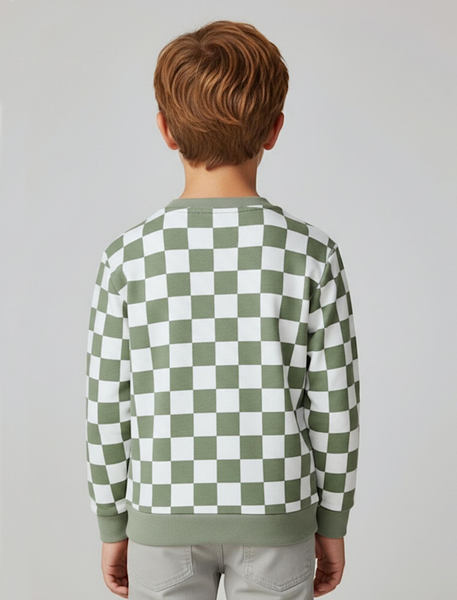 456-Sweatshirt kariert aus Bio-Baumwolle-Bild3