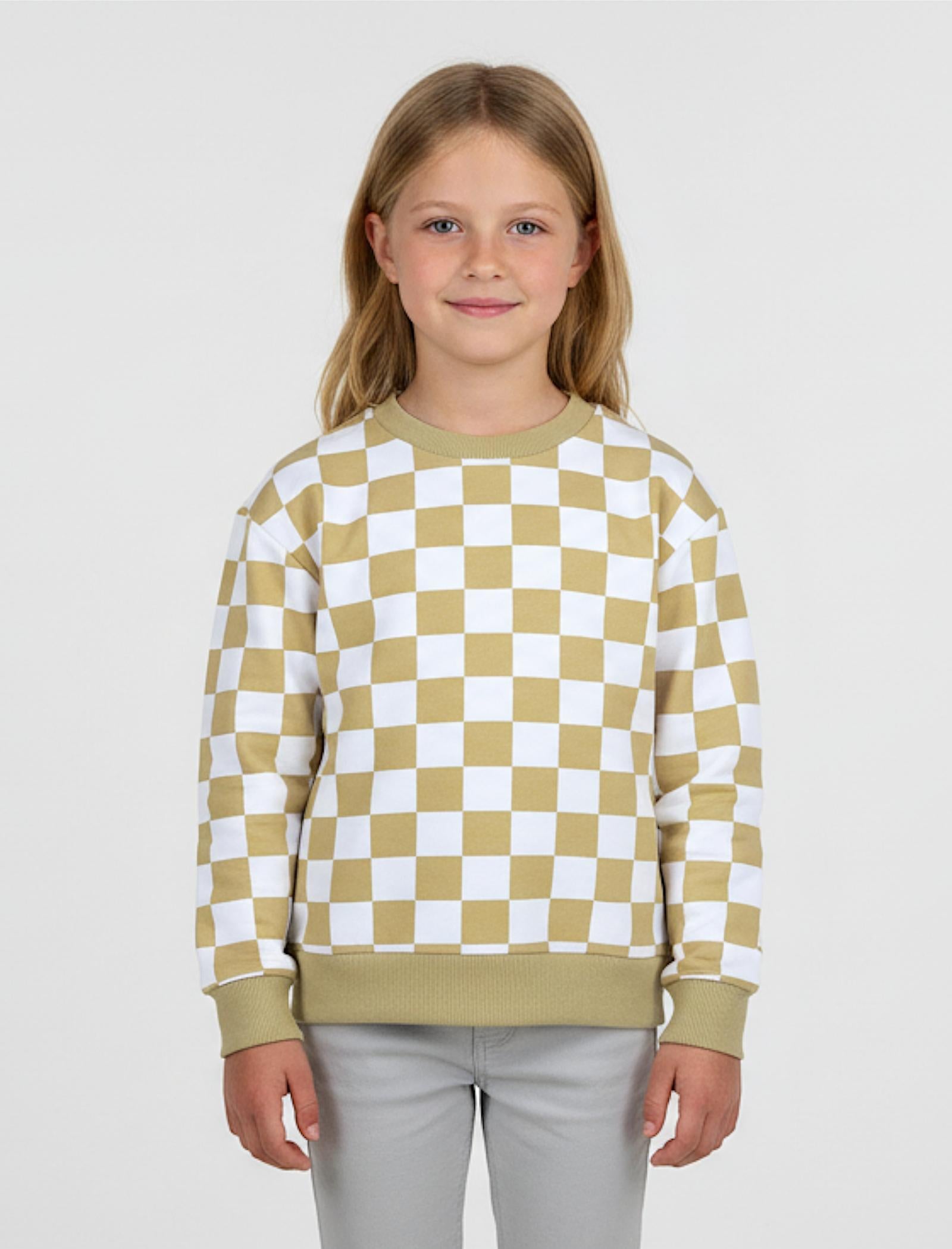 456-Sweatshirt kariert aus Bio-Baumwolle-Bild2