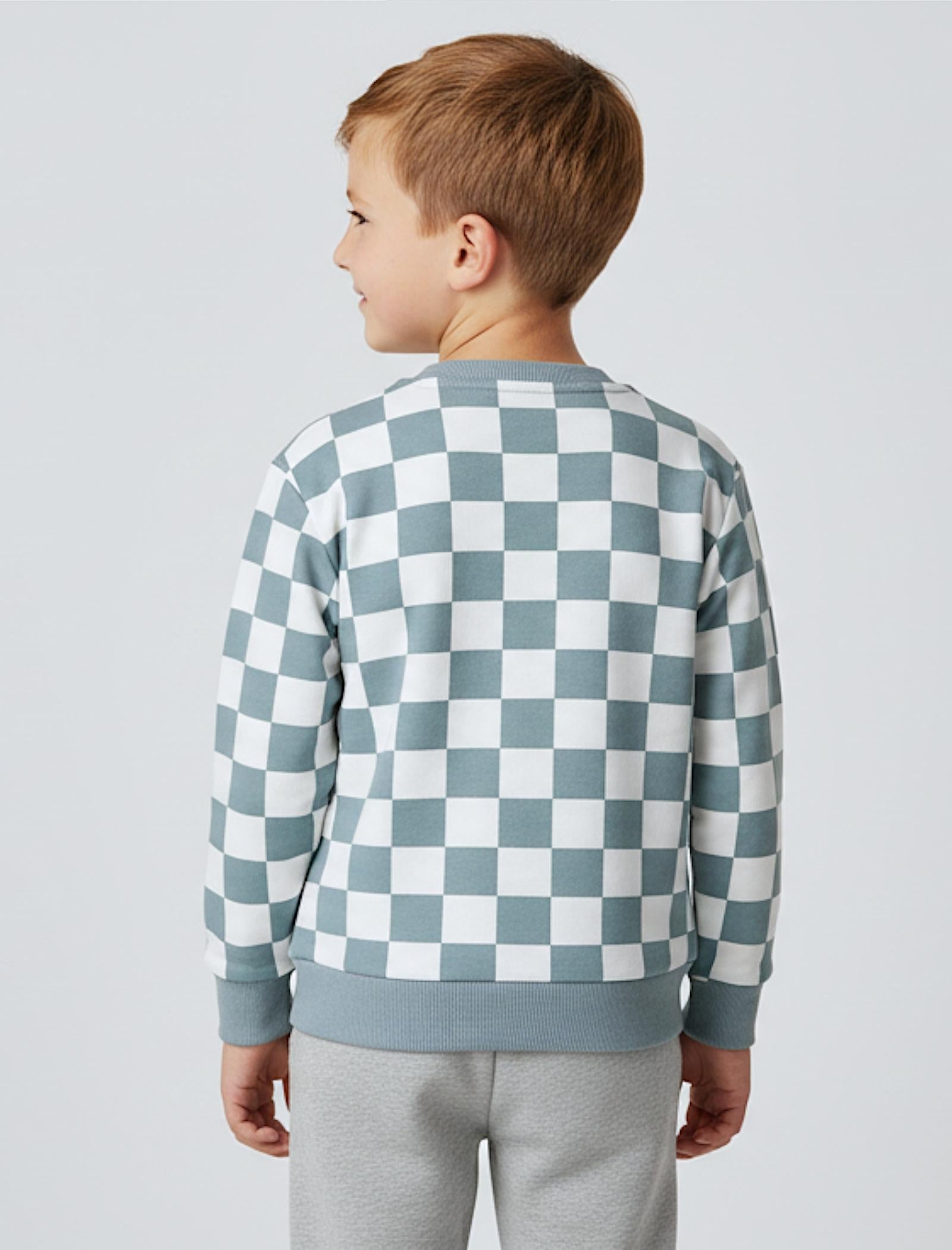 456-Sweatshirt kariert aus Bio-Baumwolle-Bild3