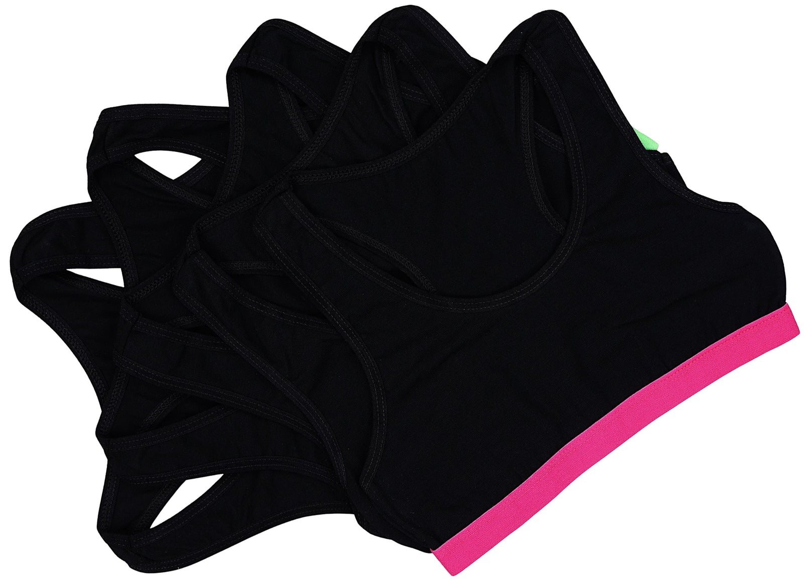 477-Mädchen Bustier mit breiten Trägern & Racerback (5er Pack)-Bild5