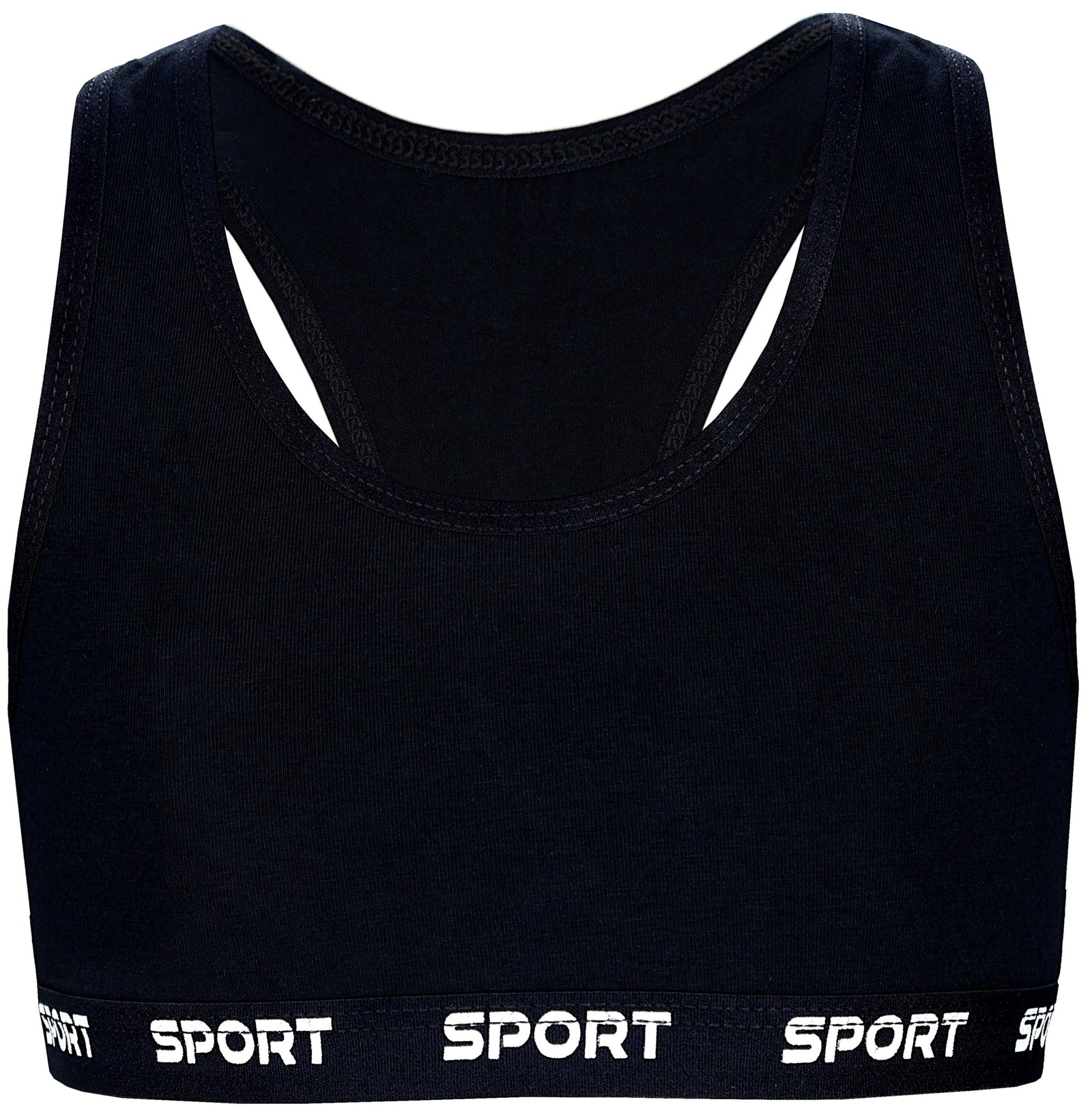 477-Mädchen Bustier mit breiten Trägern & Racerback (5er Pack)-Bild3