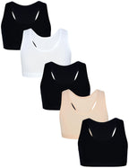 477-Mädchen Bustier mit breiten Trägern & Racerback (5er Pack)-Hauptbild