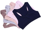 477-Mädchen Bustier mit breiten Trägern & Racerback (5er Pack)-Bild5