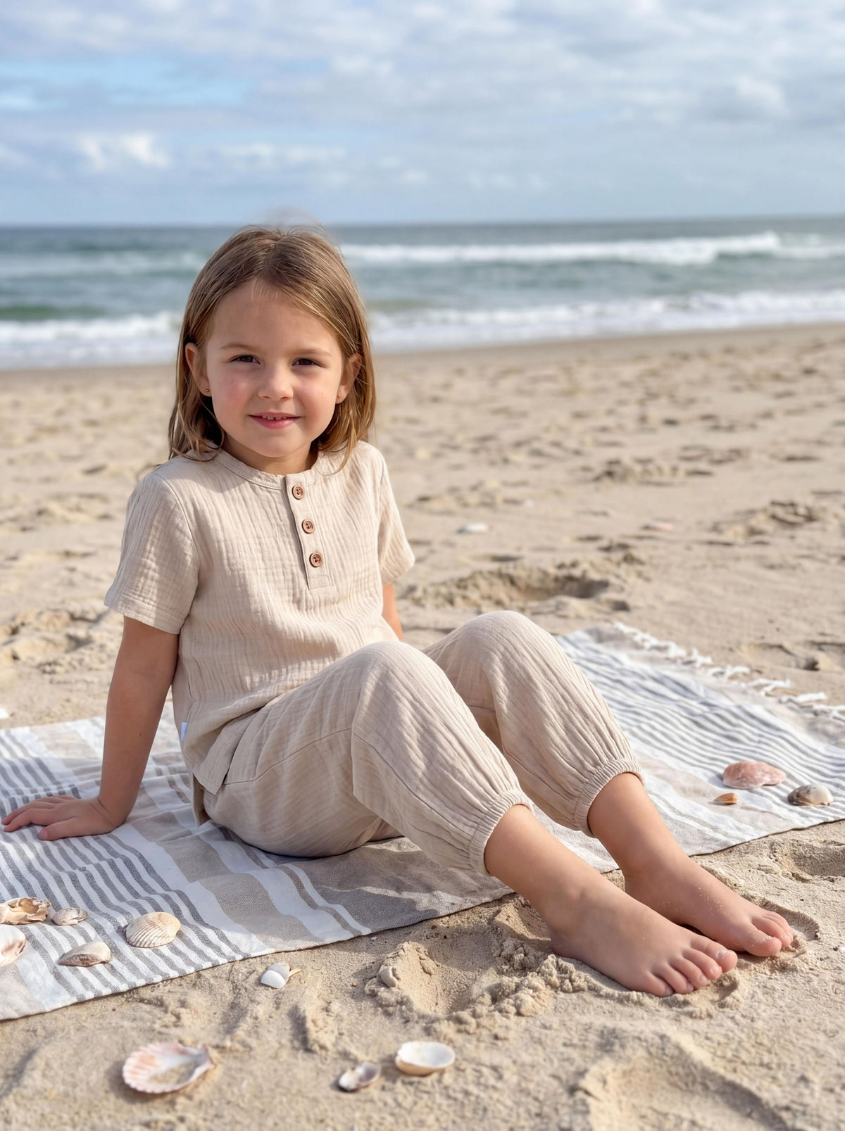 482-TupTam Baby Unisex Musselin Set aus T Shirt und Hose-Bild2
