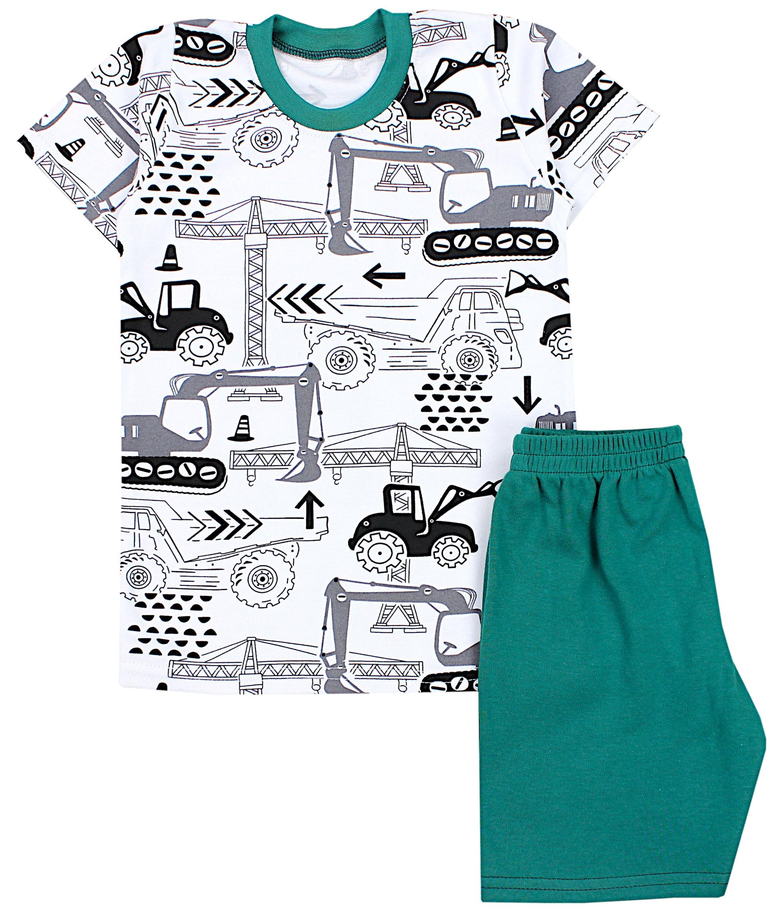 49842_Yc2ES1EUP1NHxoYO-Kinder Jungen Pyjama Set Kurzarm 2-teilig Sommer-Hauptbild