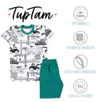 49843_uLti0J2jDlF2Vphl-Kinder Jungen Pyjama Set Kurzarm 2-teilig Sommer-Bild1