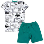 49844_VavcEyaAoO8DhMib-Kinder Jungen Pyjama Set Kurzarm 2-teilig Sommer-Bild5