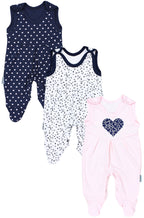 55039_kVewJtysC17I7x4n-Baby Mädchen Strampler mit Fuß 3er Pack-Hauptbild