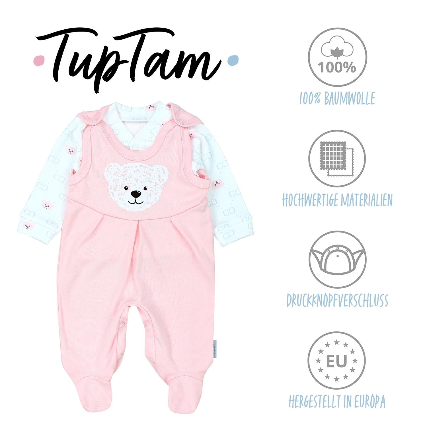 55950_AAvQBeR8Rkm60cHb-Baby Strampler Set mit Spruch-Bild1