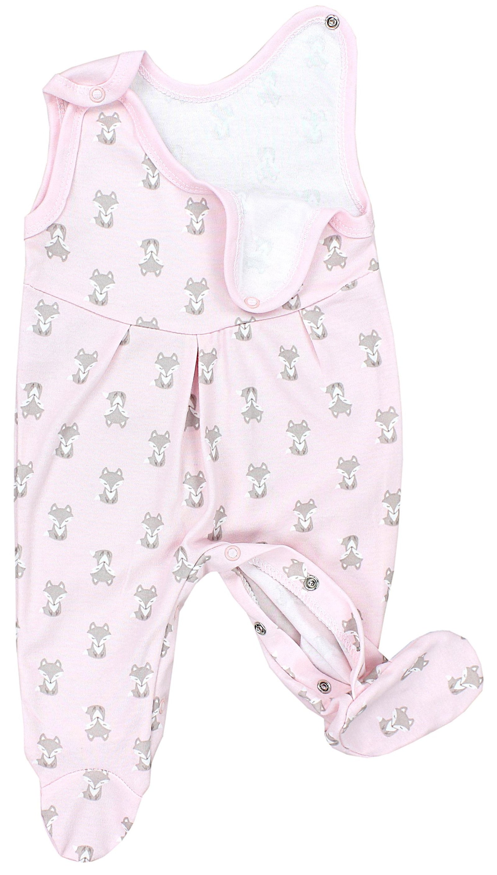 57259_CJDS5AUFZImeZATQ-Baby Mädchen Strampler mit Fuß 3er Pack-Bild2