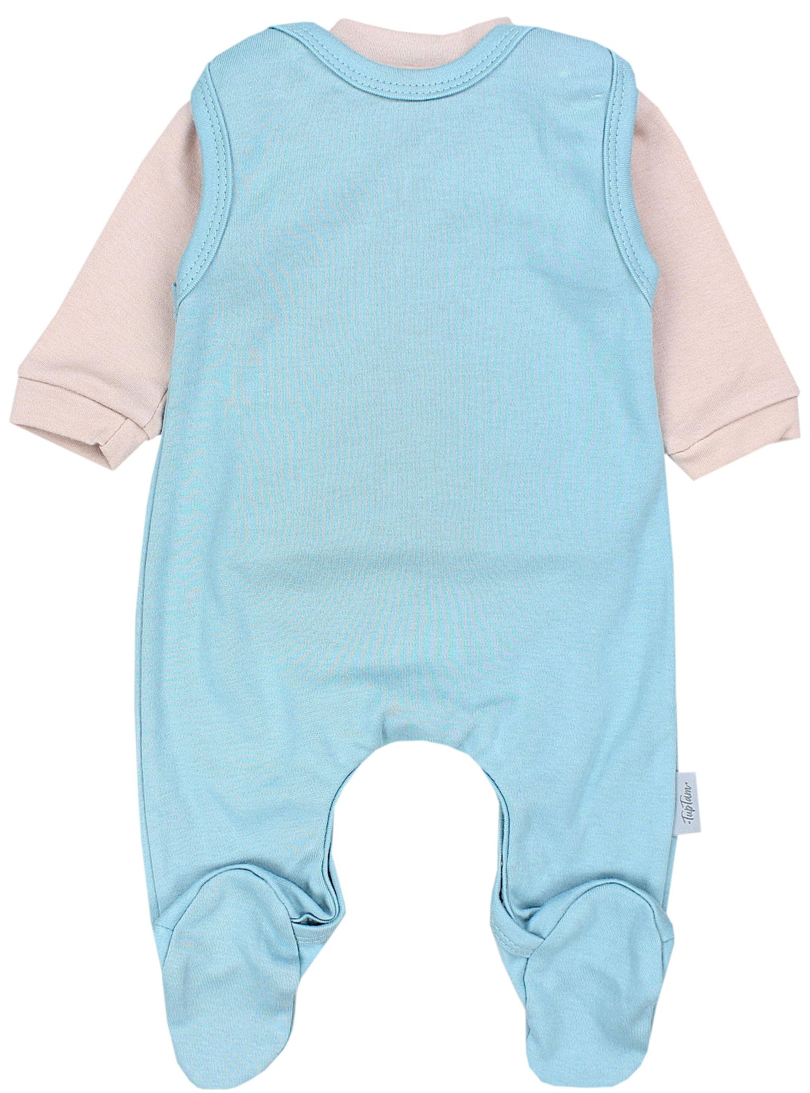 60098_yB4Mtj1pRGXDcb2A-Baby Unisex Strampler-Set mit Aufdruck Spruch 2-tlg-Bild5