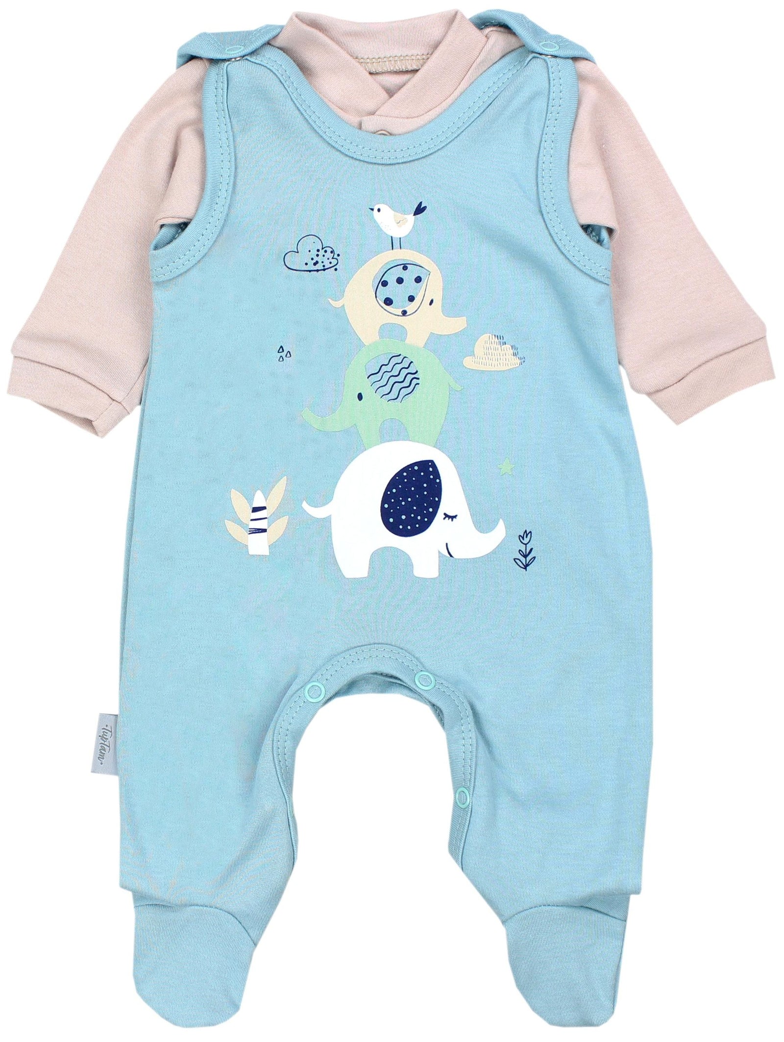 60099_VjiKpBy5NMg7zXx0-Baby Unisex Strampler-Set mit Aufdruck Spruch 2-tlg-Hauptbild