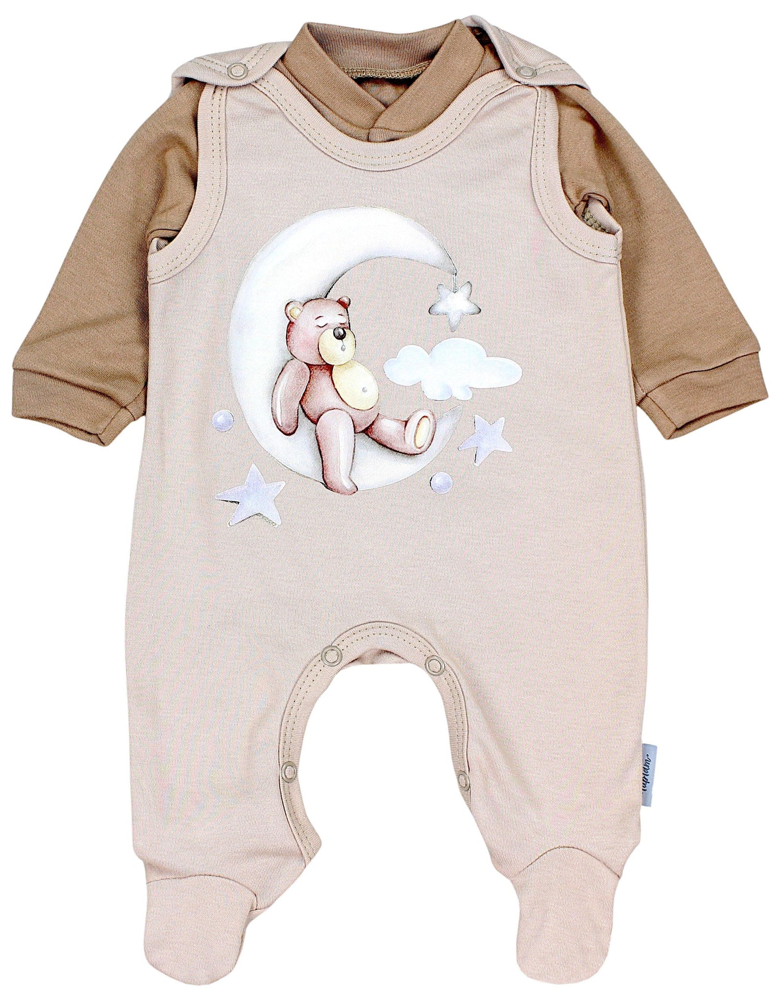 61351_xEGkciroTqS8lgIF-Baby Unisex Strampler-Set mit Aufdruck Spruch 2-tlg-Hauptbild