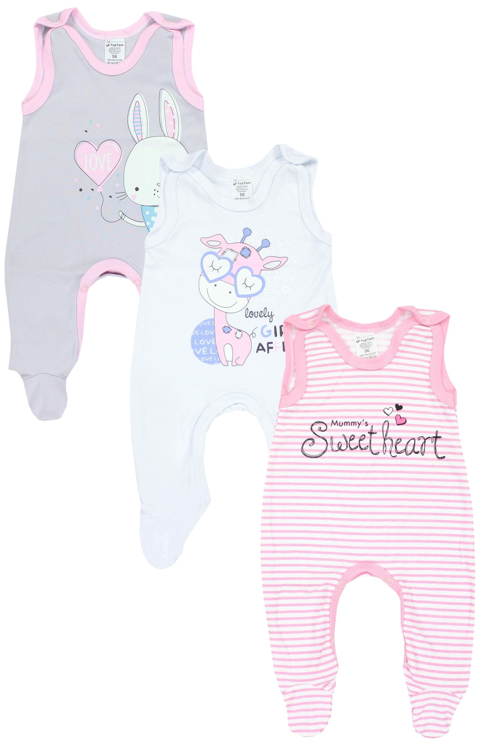 65254_IPMfhiH4smuk5bA1-Baby Mädchen Strampler mit Fuß 3er Pack-Hauptbild
