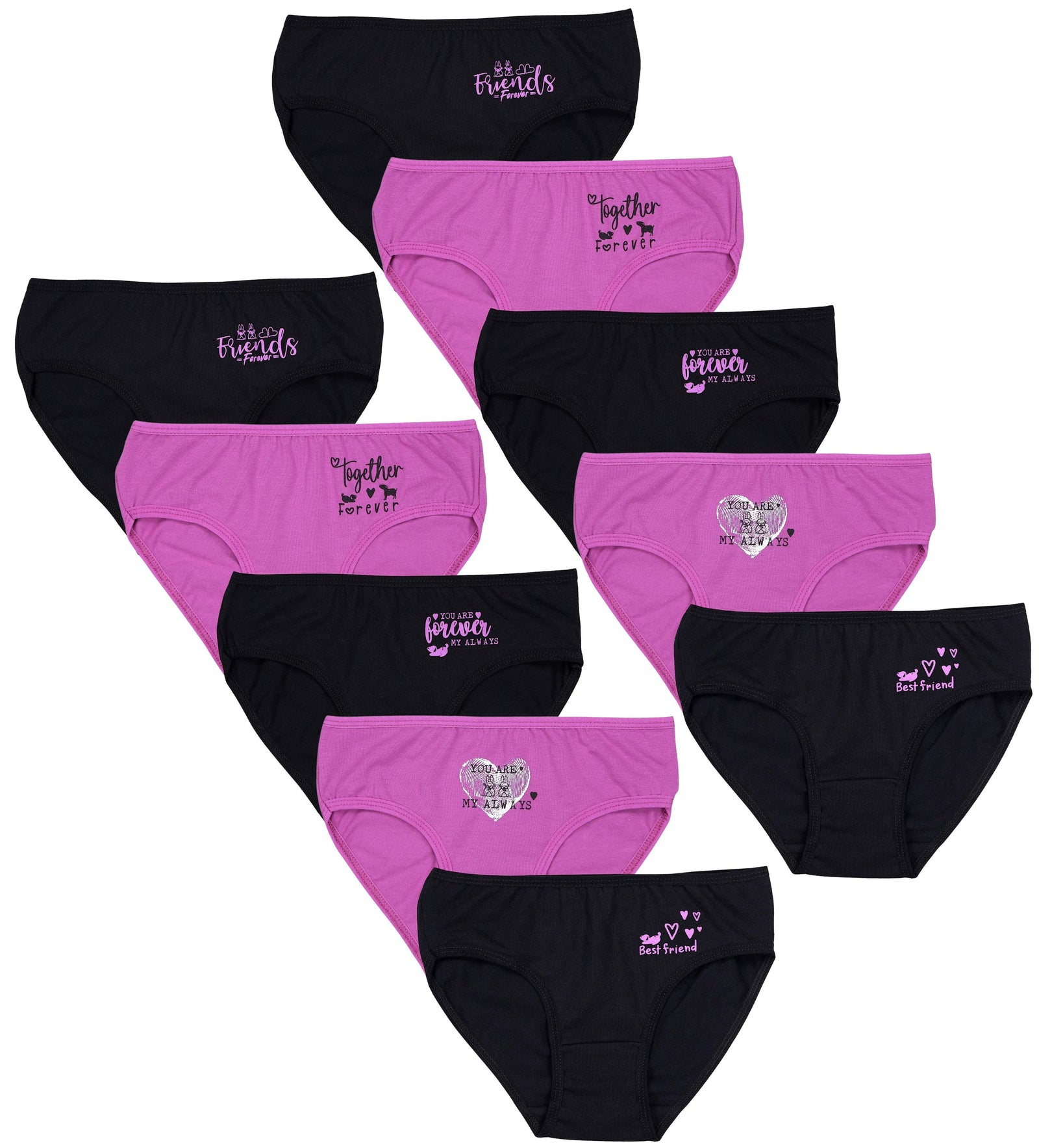 65652_OUXewN2IJotLibzu-Mädchen Slips mit Aufdruck 10er Pack-Hauptbild