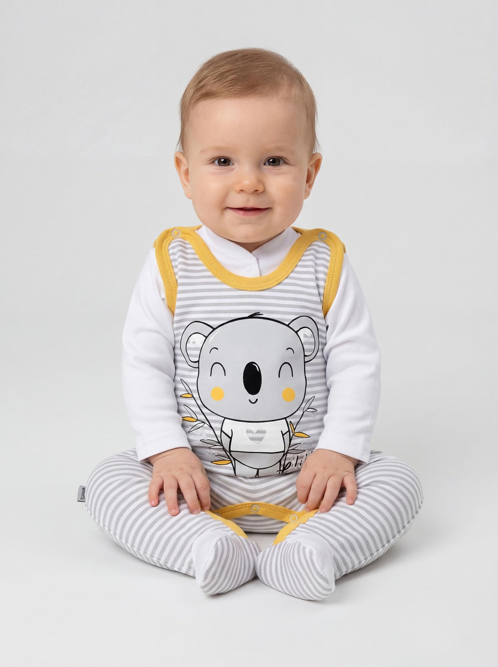 68607_jXU1XFpLBzL8unzs-Baby Unisex Strampler-Set mit Aufdruck Spruch 2-tlg-Bild2