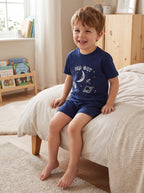71871_IORDOlMdSndoldgS-Kinder Jungen Pyjama Set Kurzarm 2-teilig Sommer-Bild2