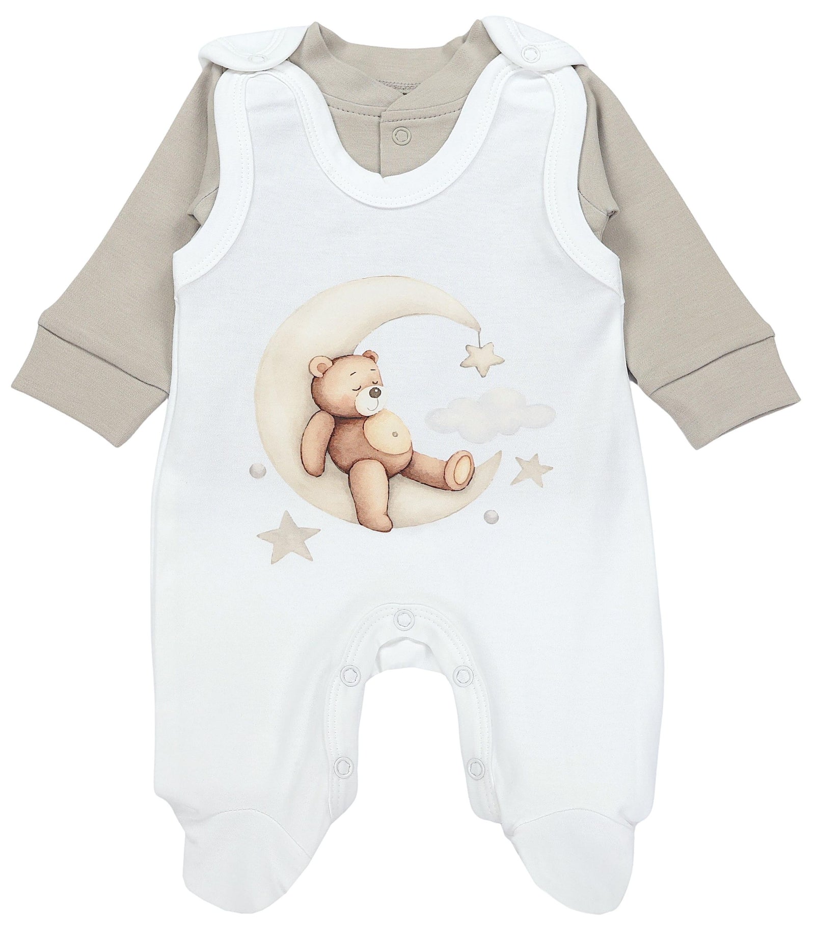 71968_8Xww0M06o5FBP15C-Baby Unisex Strampler-Set mit Aufdruck Spruch 2-tlg-Hauptbild