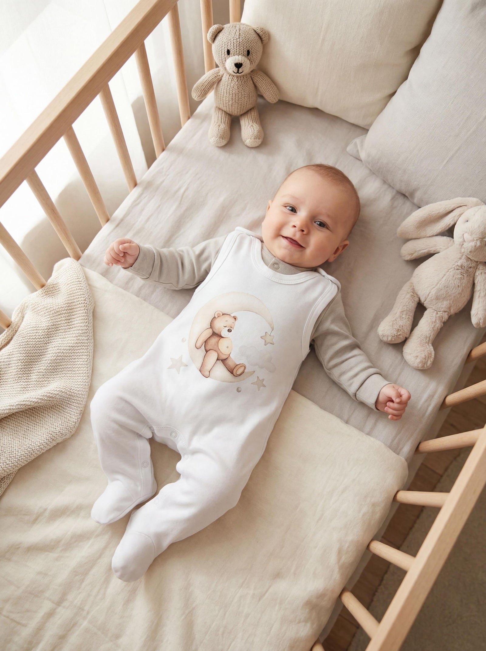 71973_8FDEG2I4MgHWfB81-Baby Unisex Strampler-Set mit Aufdruck Spruch 2-tlg-Bild2