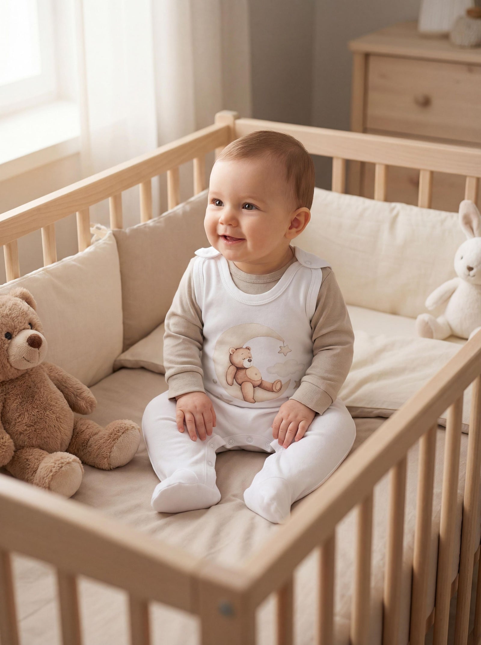 71974_iQSxuvlHOfQYortM-Baby Unisex Strampler-Set mit Aufdruck Spruch 2-tlg-Bild3