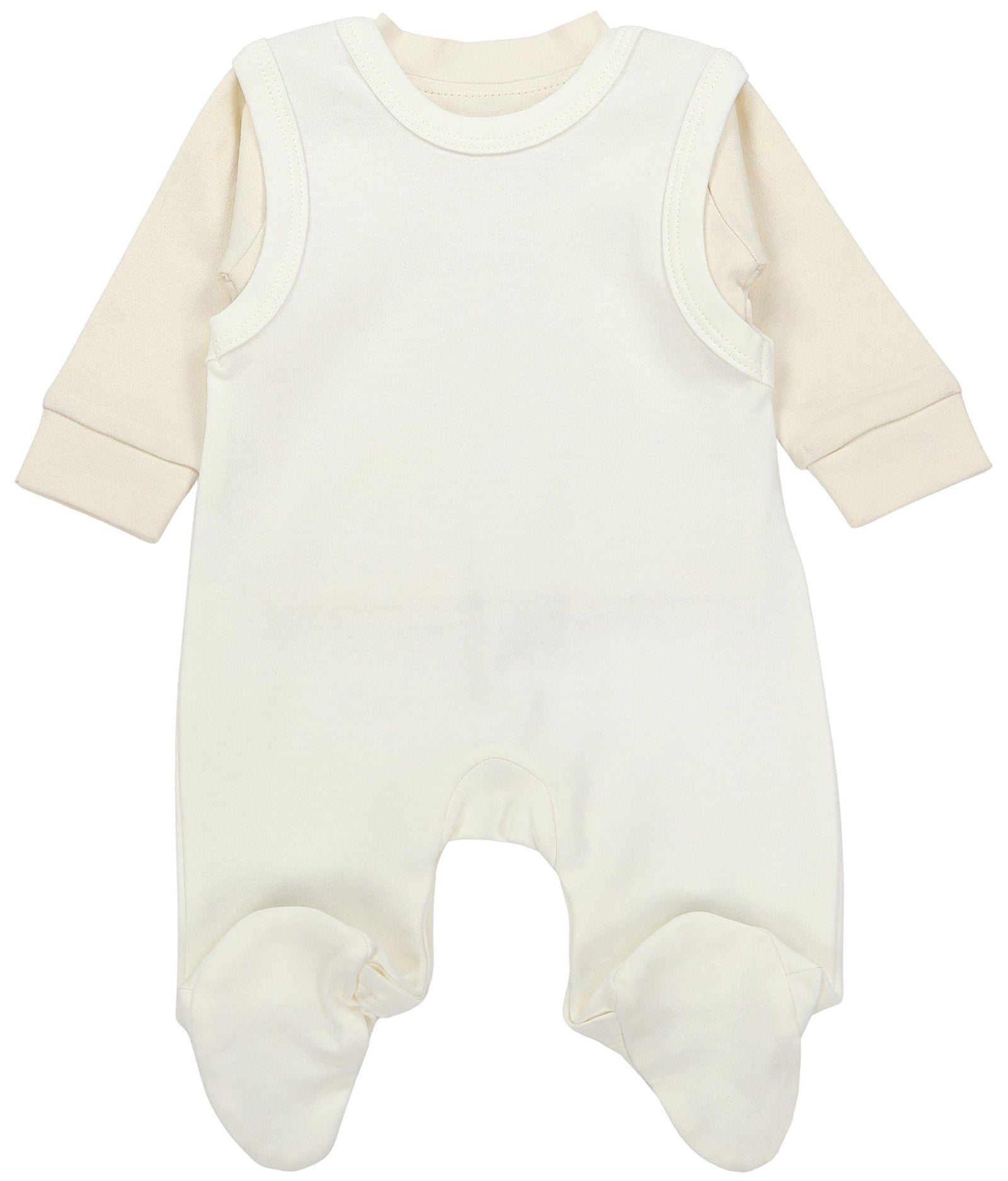 71977_zNk2W055mybI2Amn-Baby Unisex Strampler-Set mit Aufdruck Spruch 2-tlg-Bild5