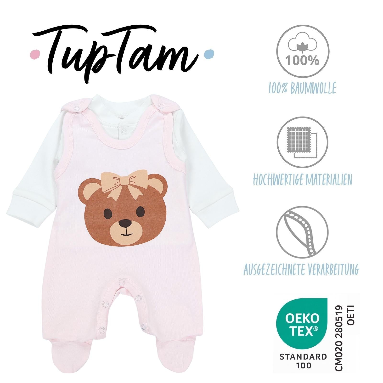 71993_ma0UuB7hM0aaGlmA-Baby Unisex Strampler-Set mit Aufdruck Spruch 2-tlg-Bild1