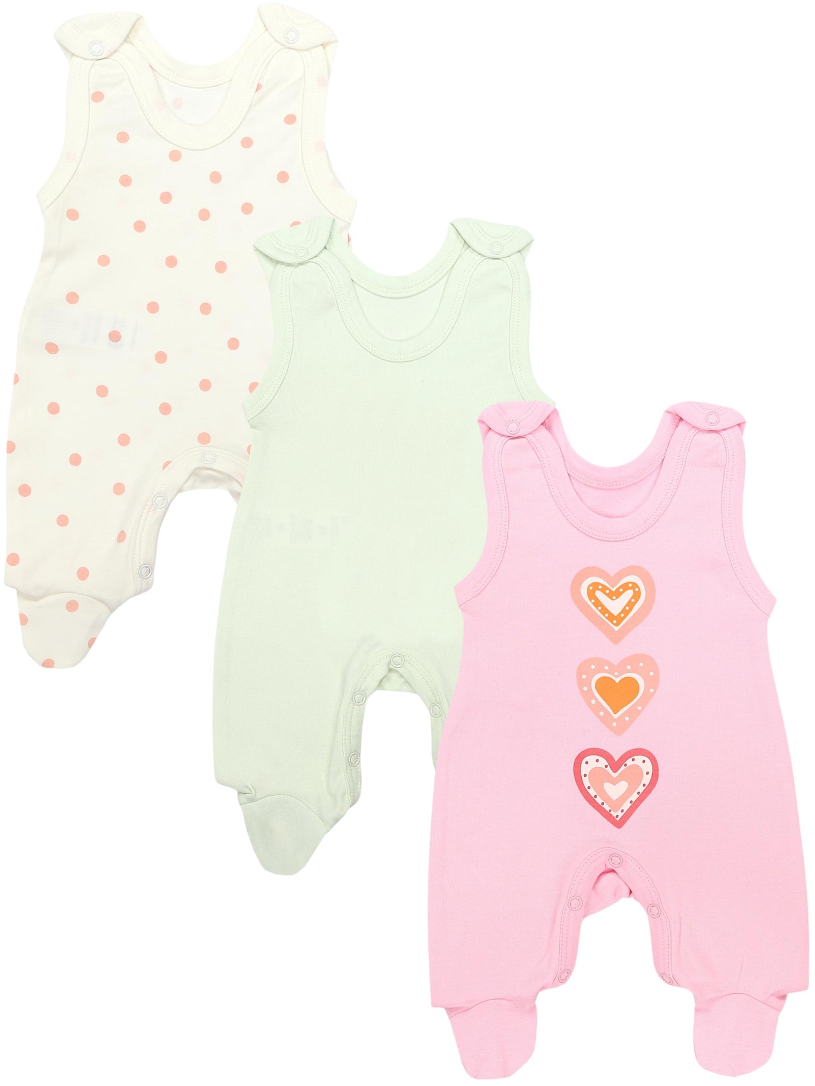 72372_mW4vBpWjAHJEDeOY-Baby Mädchen Strampler mit Fuß 3er Pack-Hauptbild