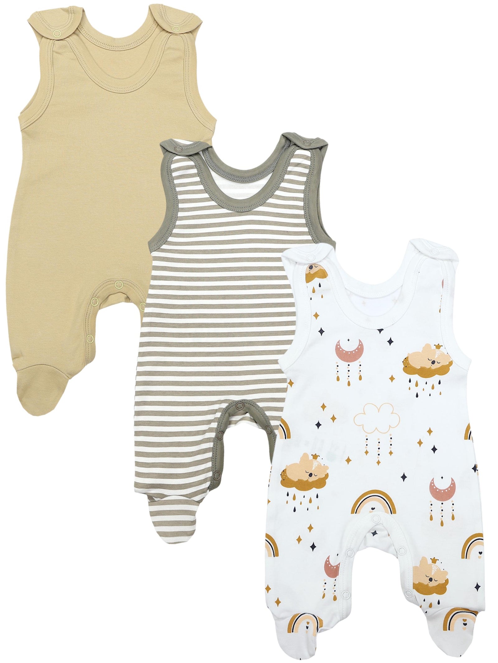 72377_xSDxgMmcCJuWDcSx-Baby Mädchen Strampler mit Fuß 3er Pack-Hauptbild