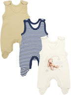 72403_sFlwyae3we9XR3Dc-Baby Mädchen Strampler mit Fuß 3er Pack-Hauptbild