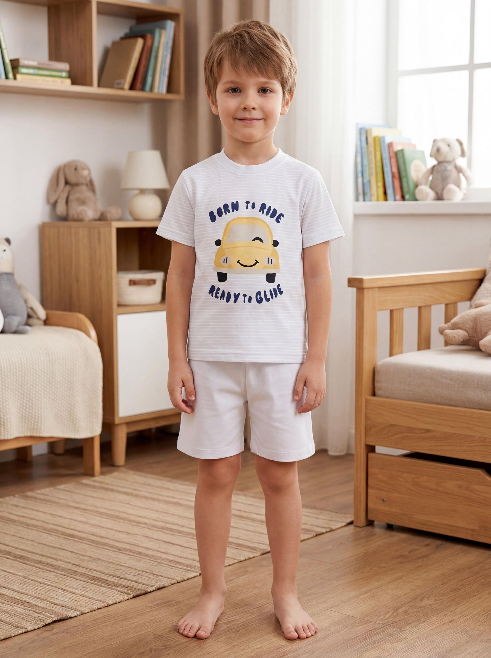 72481_cnTVwm52EKSb83gU-Kinder Jungen Pyjama Set Kurzarm 2-teilig Sommer-Bild2