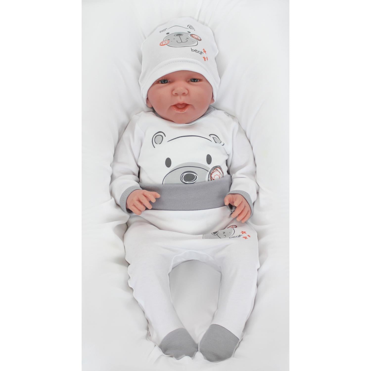 Baby Bekleidungsset mit Aufdruck (3-teilig)