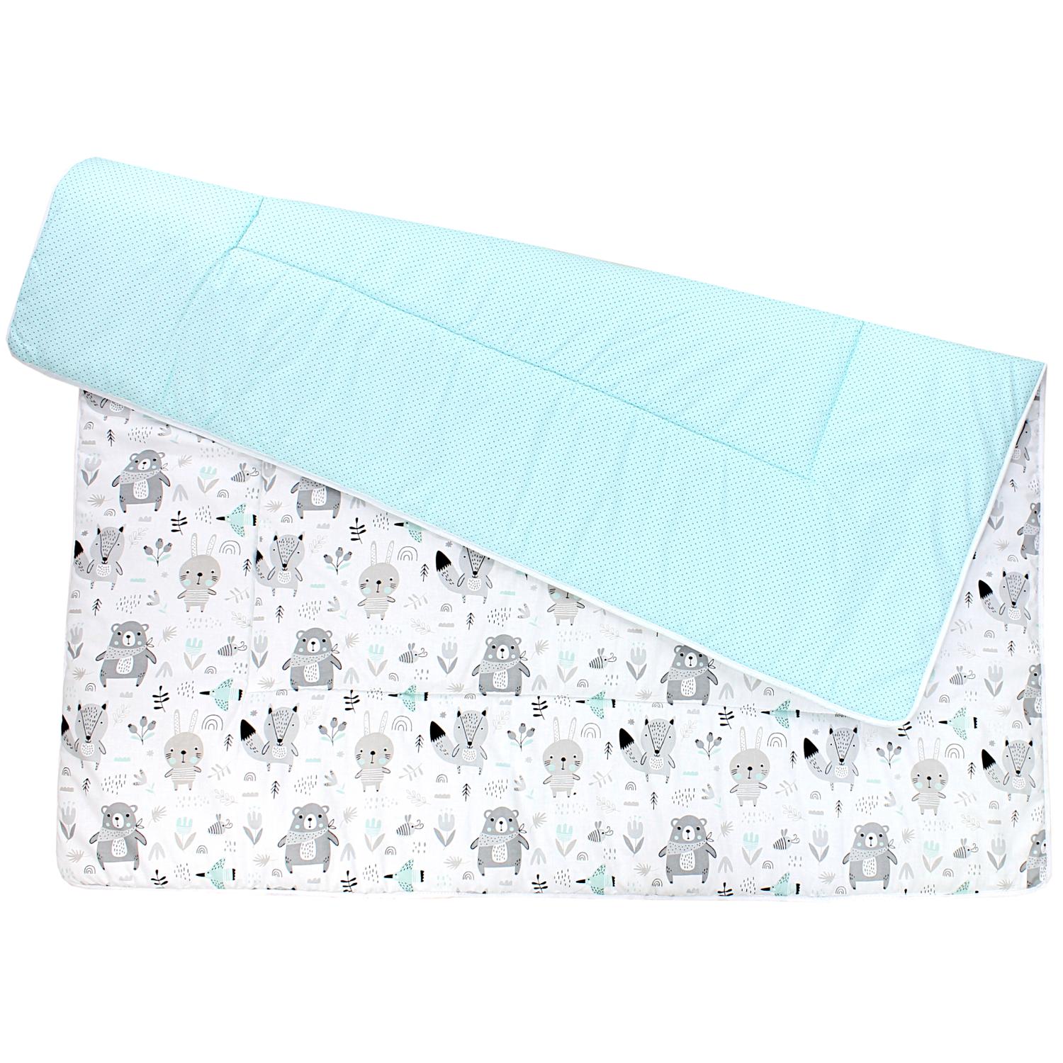 Gepolsterte XXL Krabbeldecke 120 x 120 cm