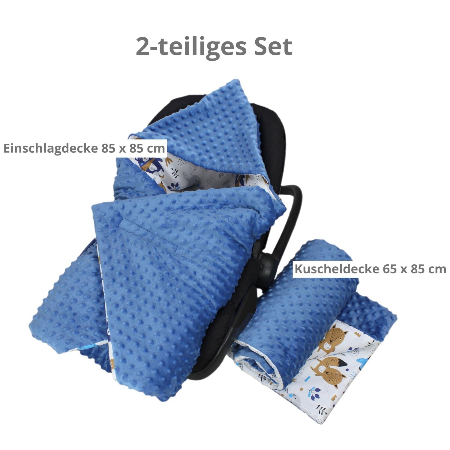 Baby Einschlagdecke und Wiegendecke - 2er Set