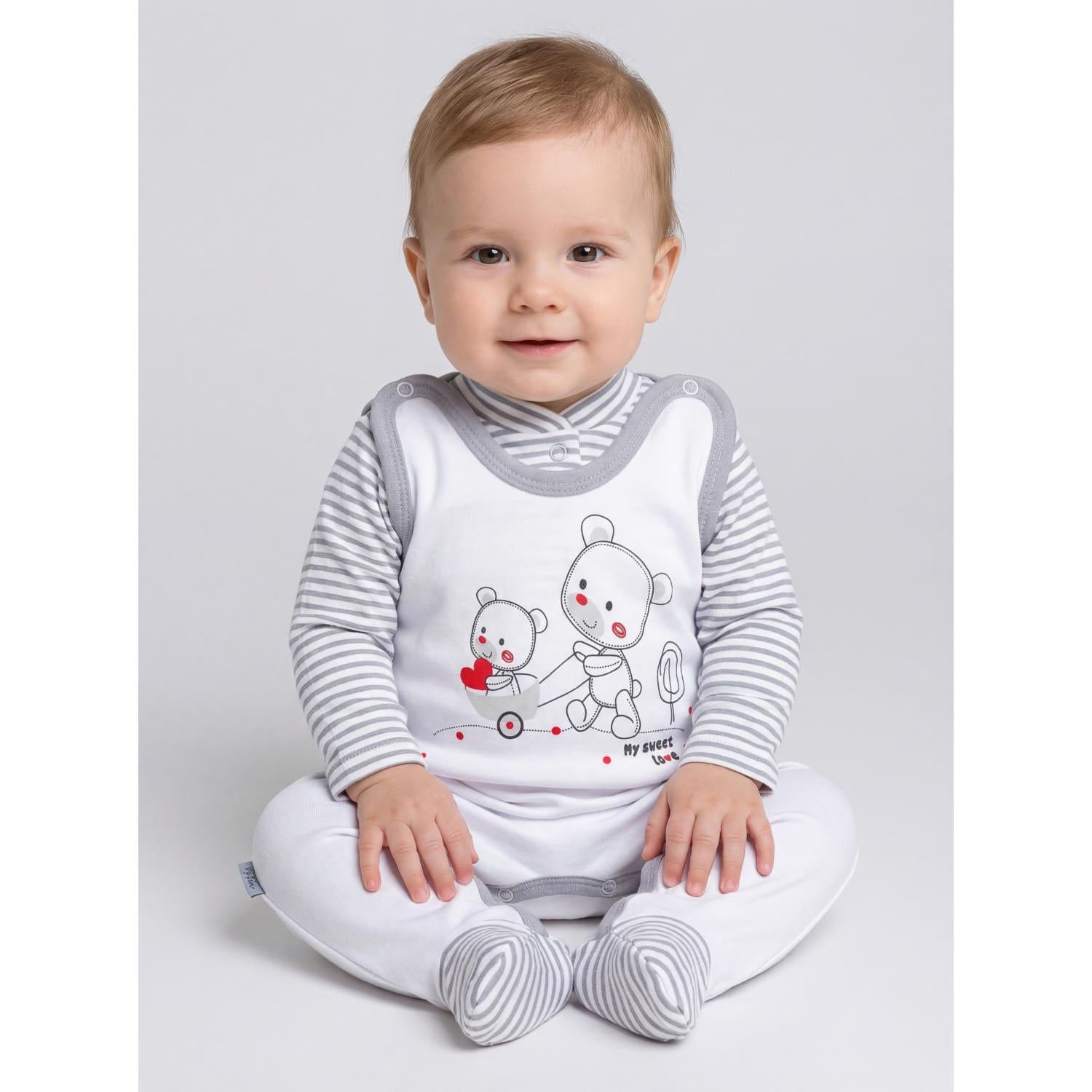 Strampler mit Langarmshirt- Set