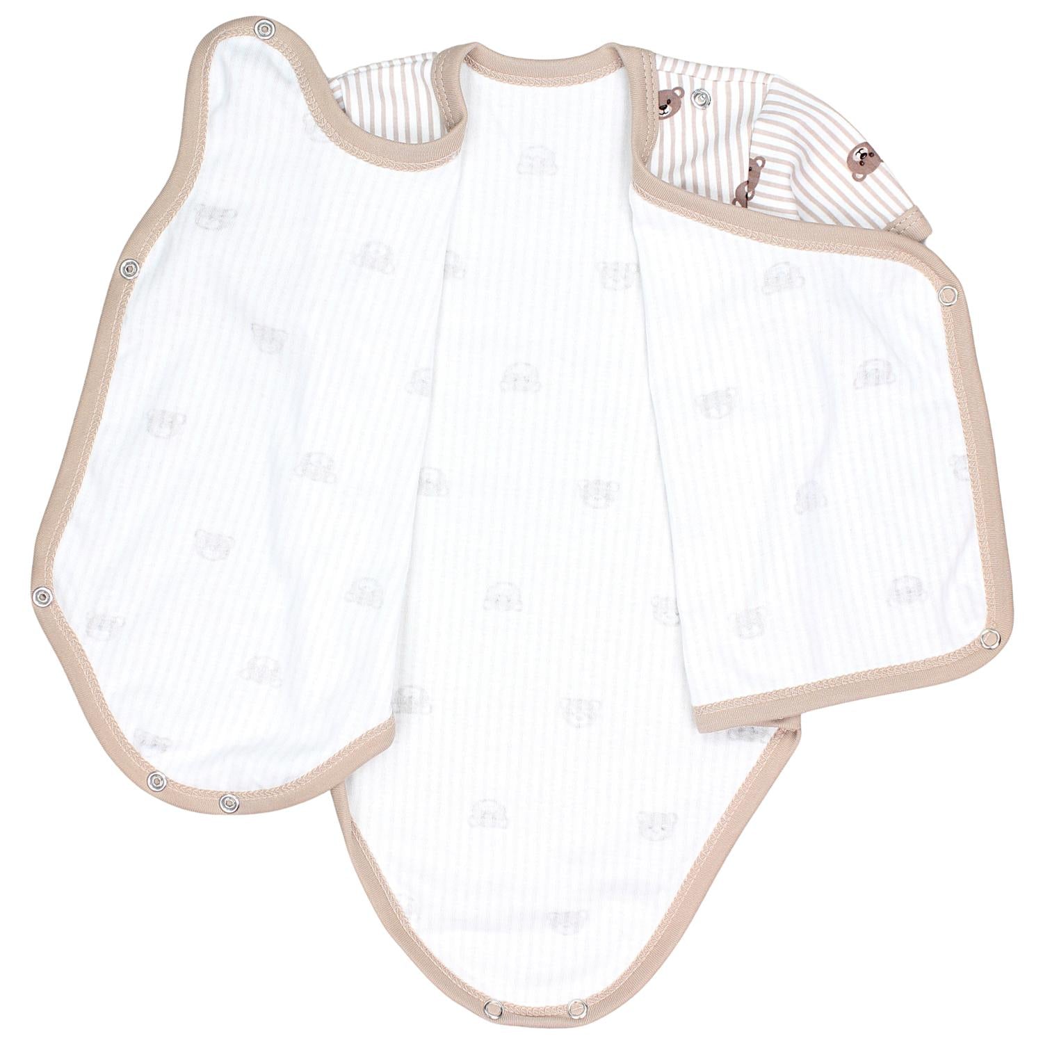 Baby Kurzarm Wickelbody mit Aufdruck - 5er Set