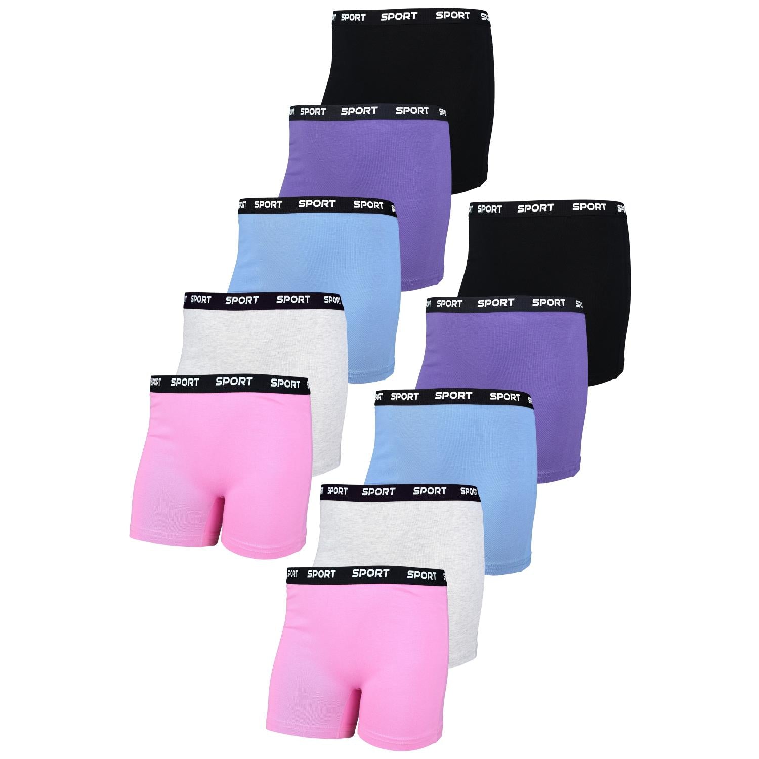 Mädchen Boxershorts aus Baumwolle – 10er Pack