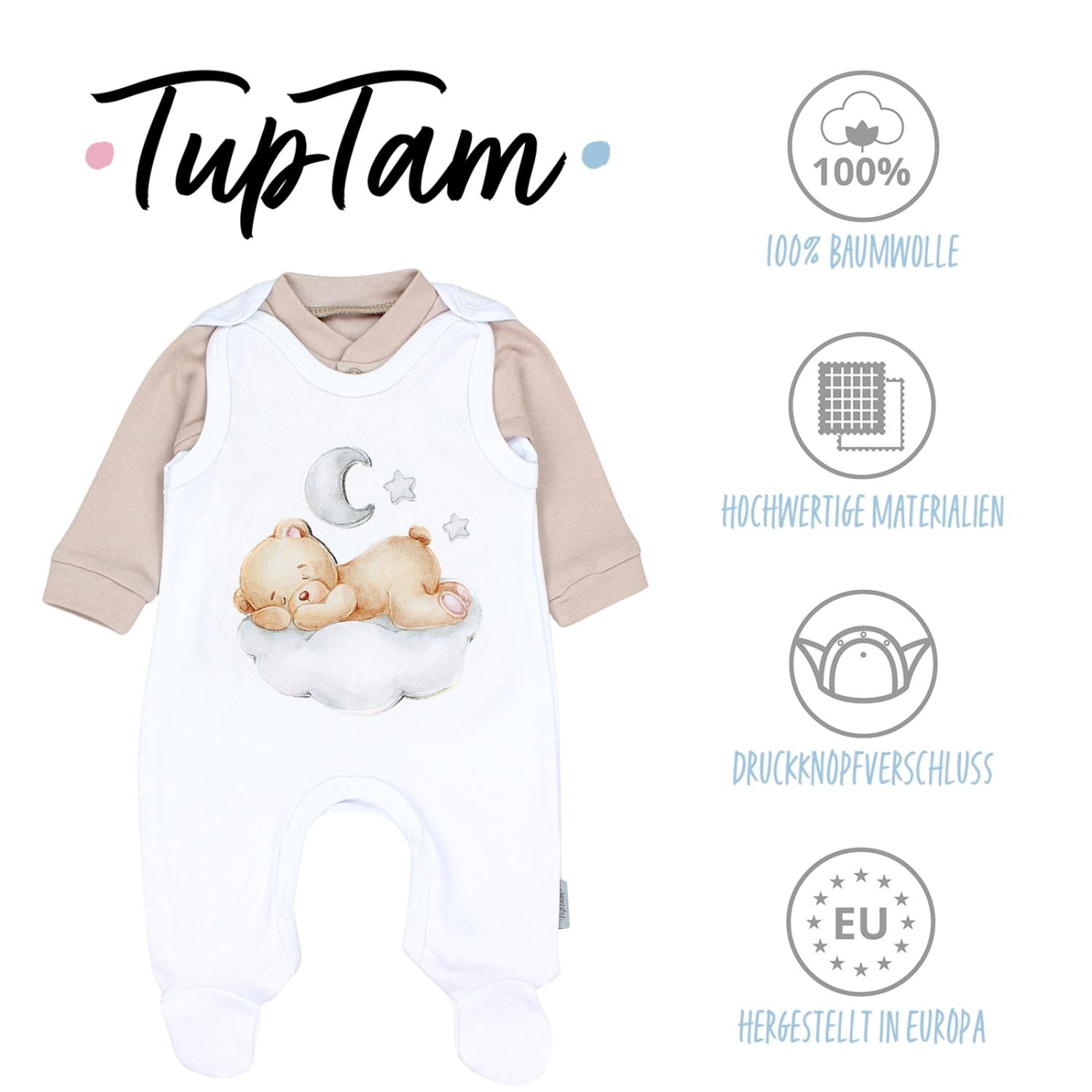 Strampler mit Langarmshirt- Set