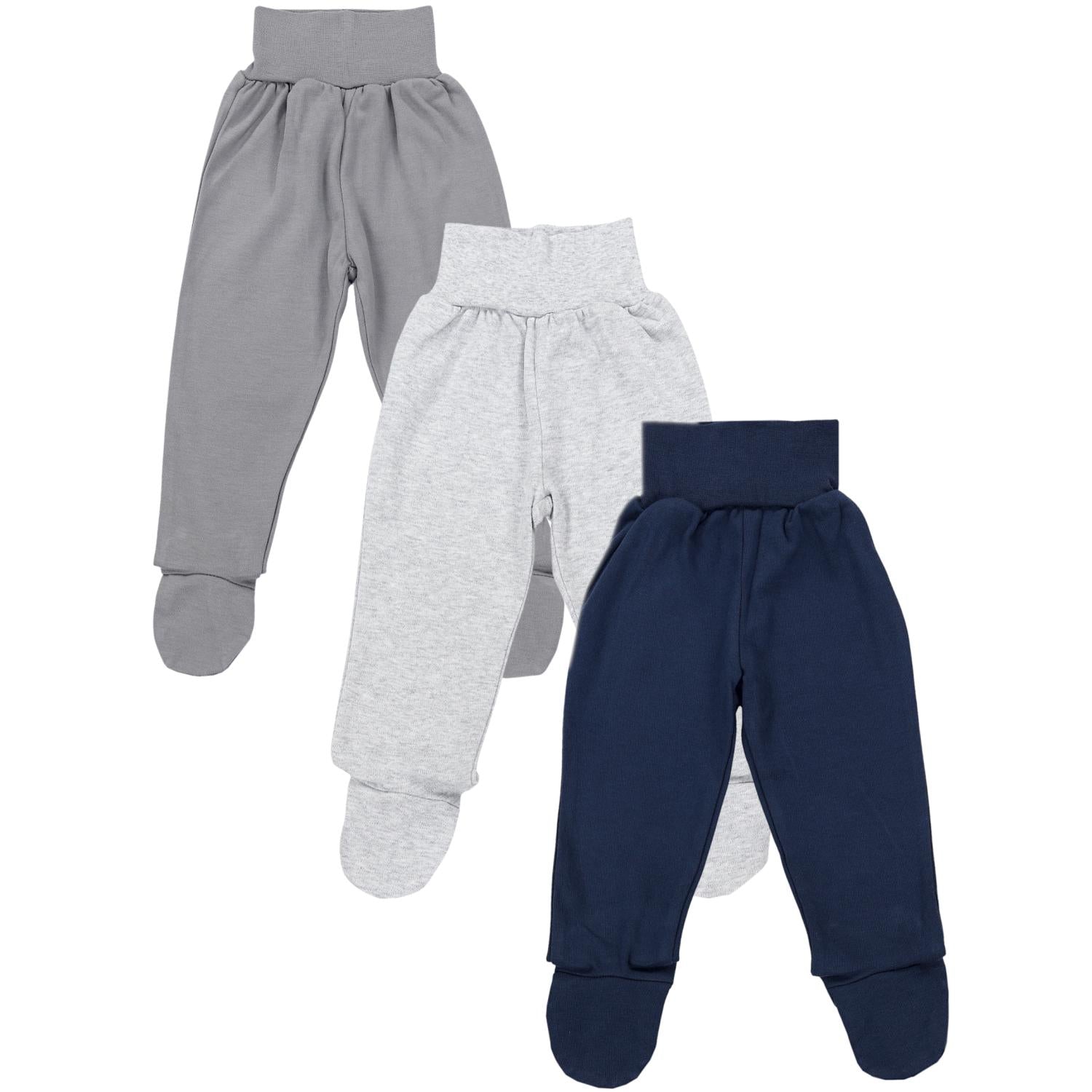 Strampelhose mit Fuß - 3er Set