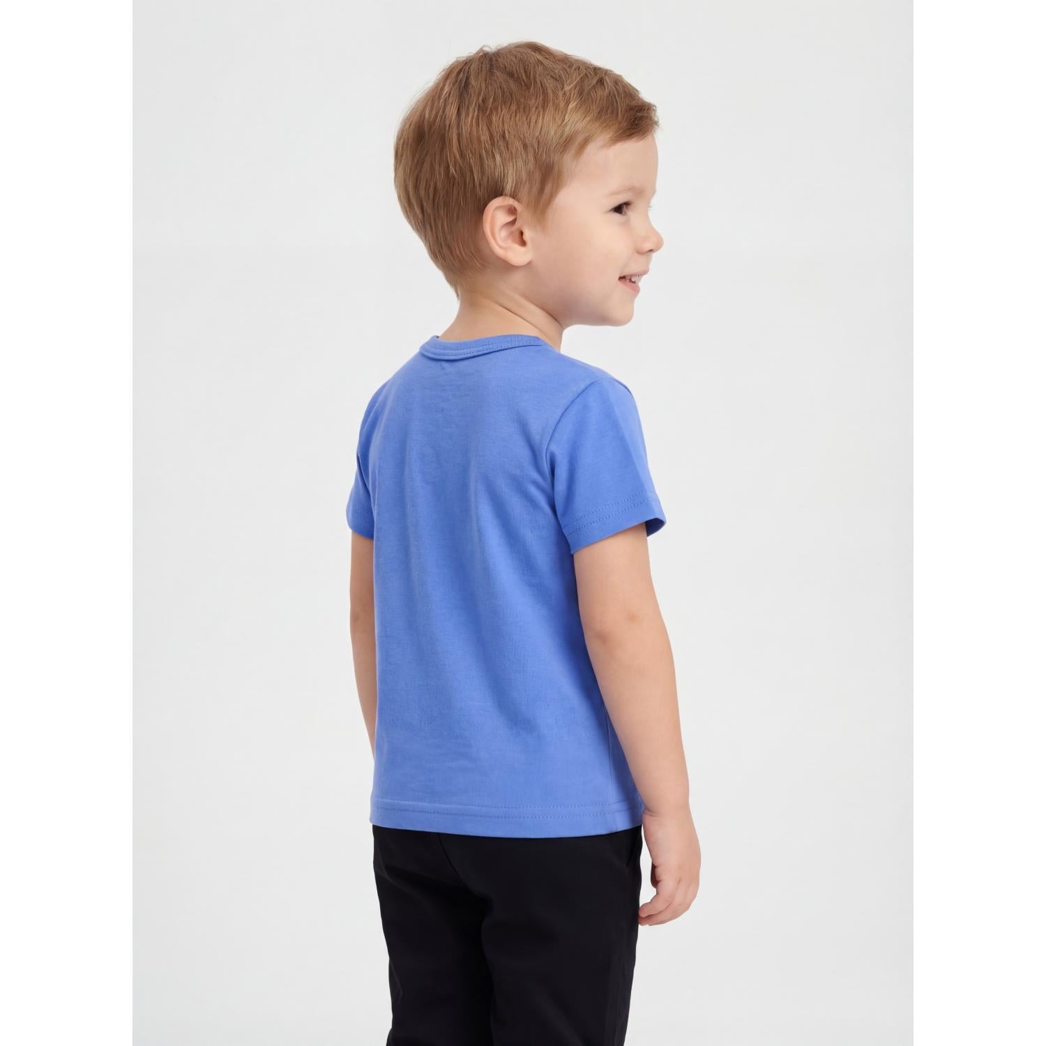 Kurzarm-Shirt mit Aufdruck - 5er Set