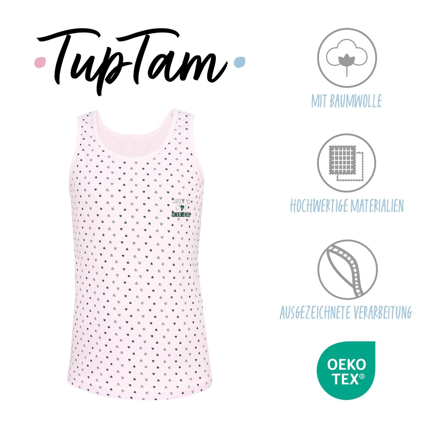 Unterhemd Ärmellos - 5er Set