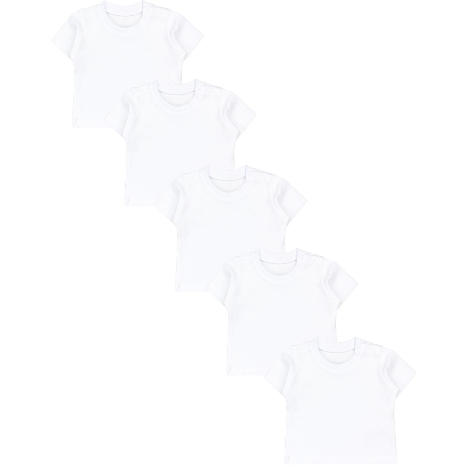 Kurzarm-Shirt mit Aufdruck - 5er Set