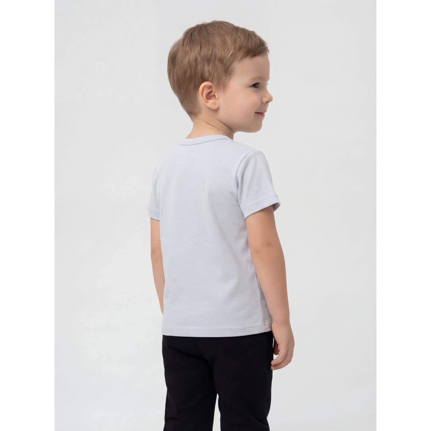 Kurzarm-Shirt mit Aufdruck - 5er Set