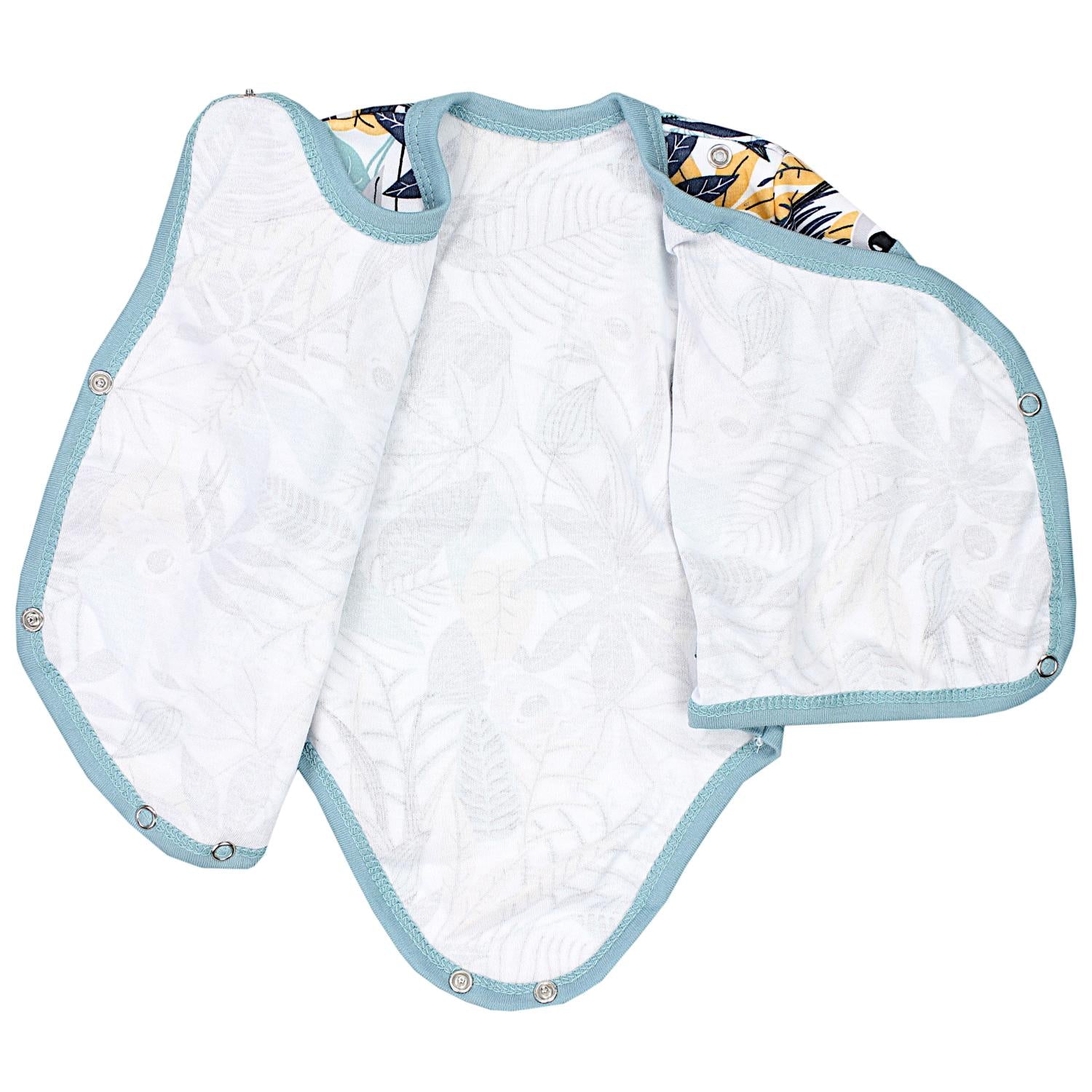 Baby Kurzarm Wickelbody mit Aufdruck - 5er Set