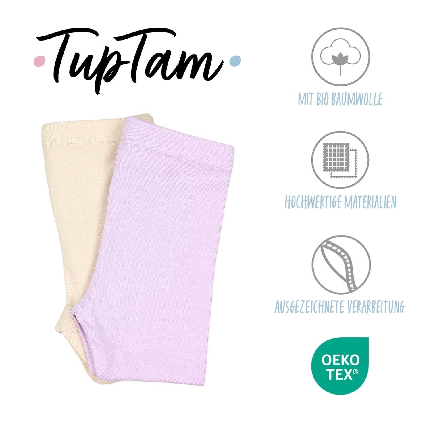 Weiche Leggings Mädchen 2er Pack