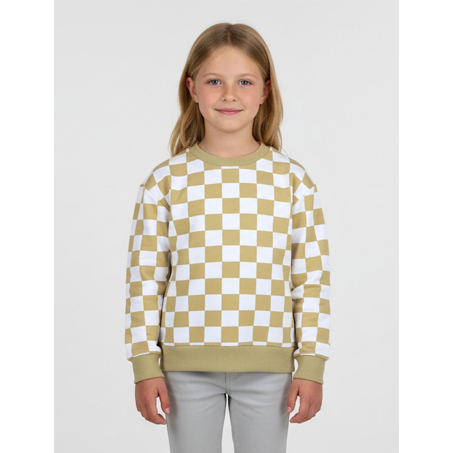 Sweatshirt kariert aus Bio-Baumwolle