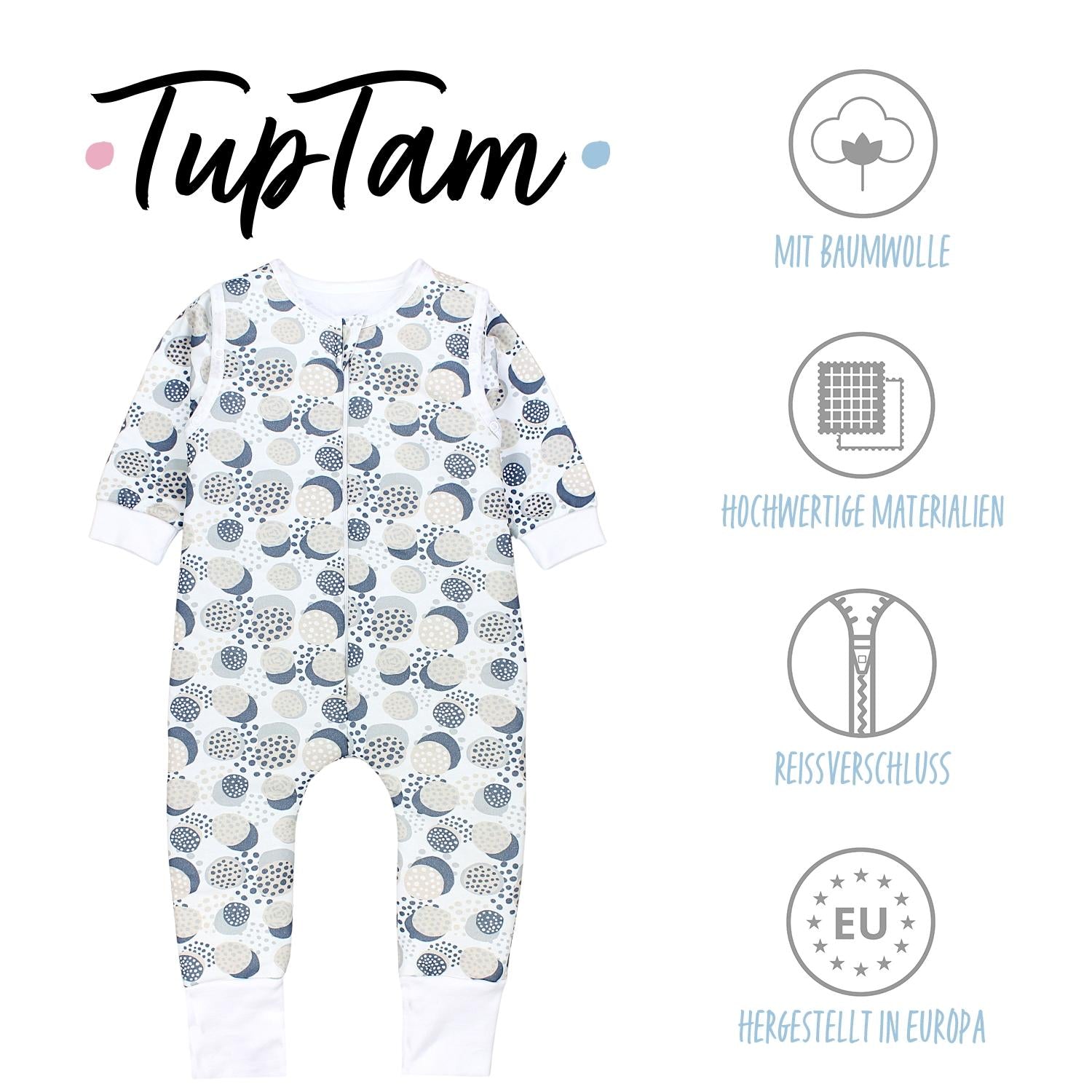 Bio- Schlafsack mit Beinen und Armen 2.5 TOG