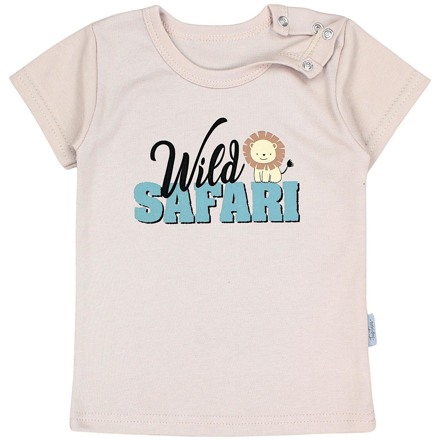 Kurzarm-Shirt mit Aufdruck - 5er Set